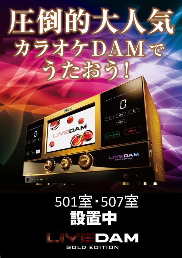 本格カラオケLIVE DAMを501/507号室に導入♪ - 茨城・土浦のラブホテル｜ホテルステイフォレスト土浦