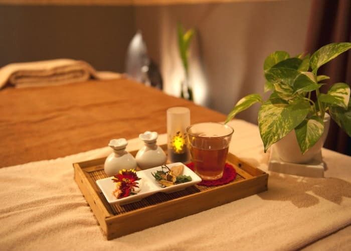 Aroma oil massage -