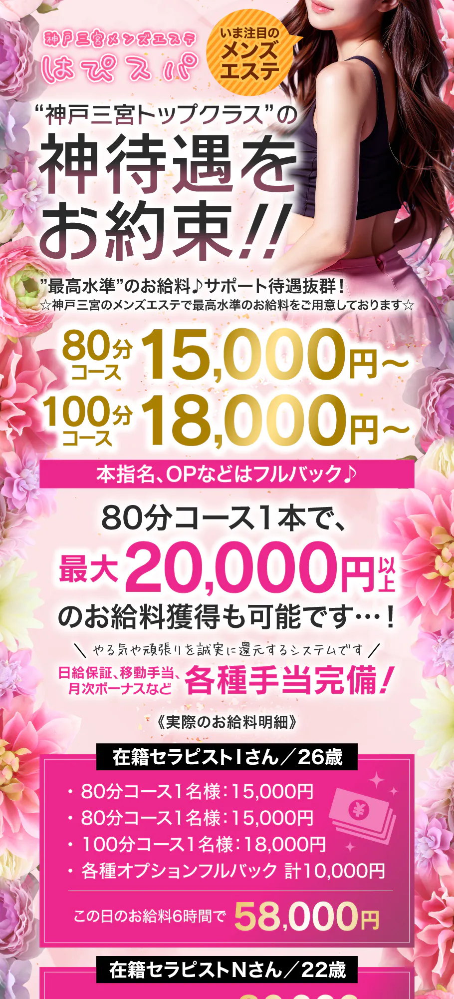 未経験大歓迎！高収入アルバイト｜神戸三宮メンズエステ・メンズマッサージ【10ct RESORT〜テンカラットリゾート】