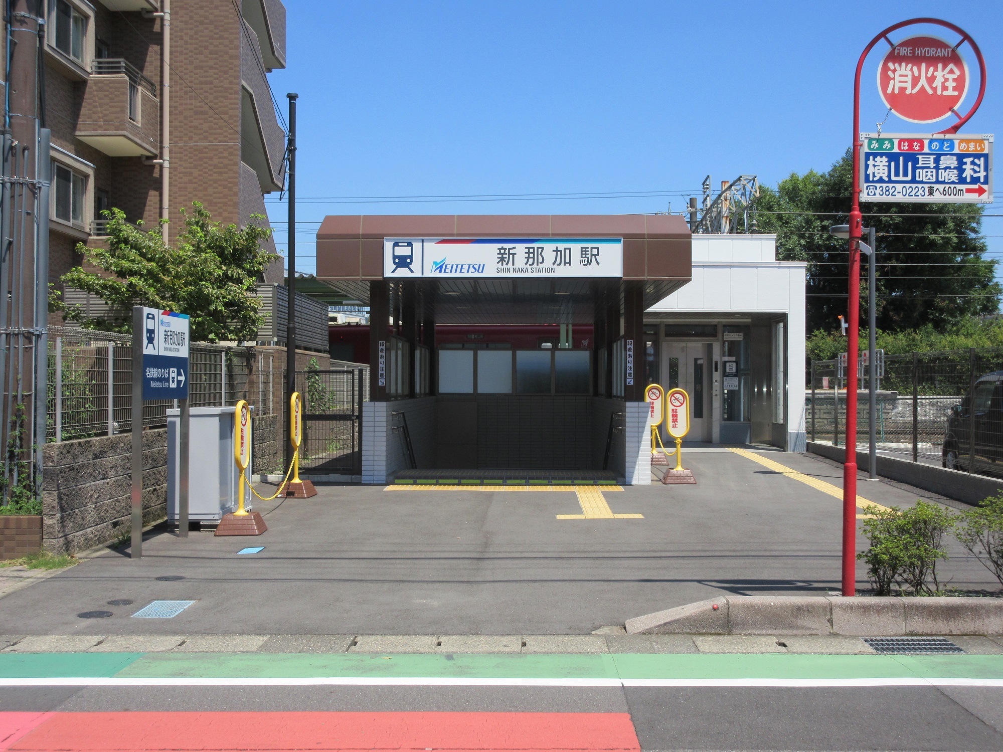 名鉄各務原線 新那加駅（岐阜県エリア） |