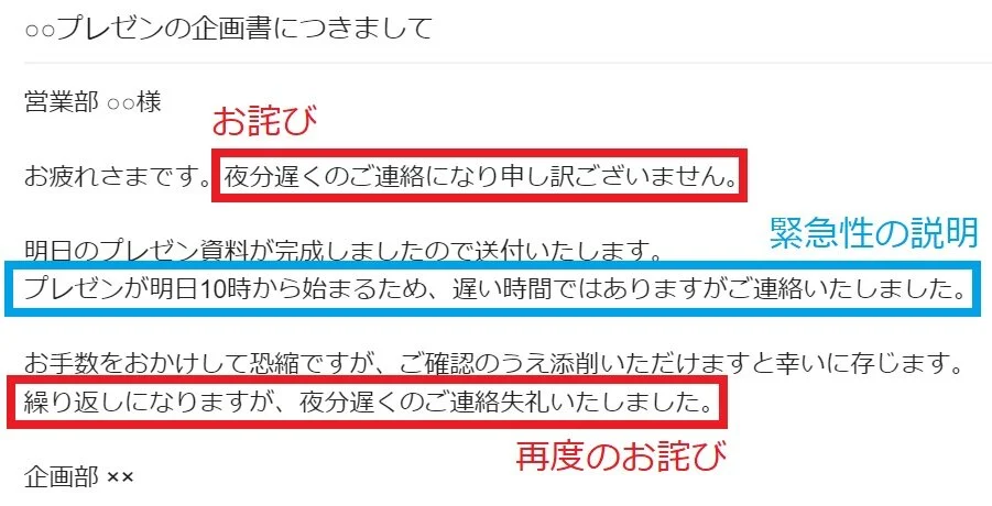 ビジネスメールにおける「夜分遅くに失礼します」の使い方とマナー【例文あり】 - メルマガ・メール配信サービスの配配メール