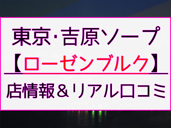 吉原高級ソープ】おすすめランキング10選。NN/NS可能な人気店の口コミ＆総額は？ | メンズエログ