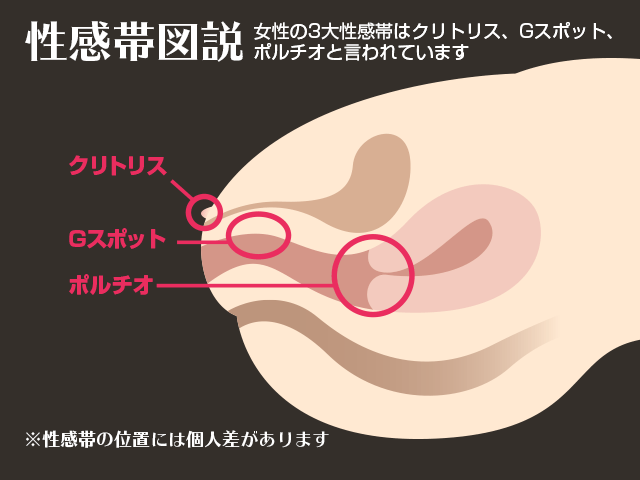 女性の性感帯の位置と開発方法 - 夜の保健室