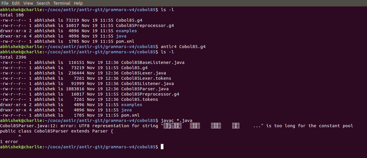 コンパイルします（COBOL85 Version 5.0の場合）