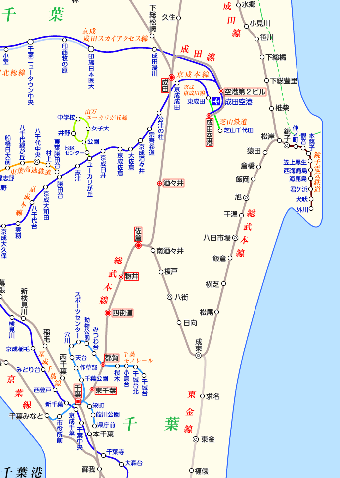 交通アクセス・電車路線図／新京成常盤平駅