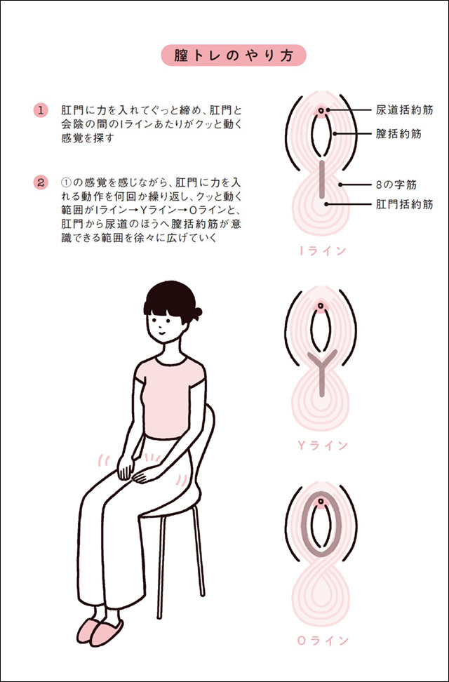 図入りで分かりやすく説明。女性器の名称と役割