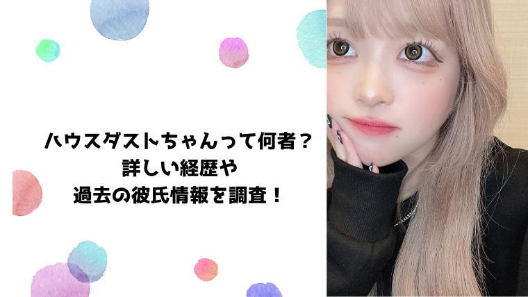 ハウスダストちゃんの仕事は？整形・本名や年齢などのプロフィールも紹介！ | Youtuber学園