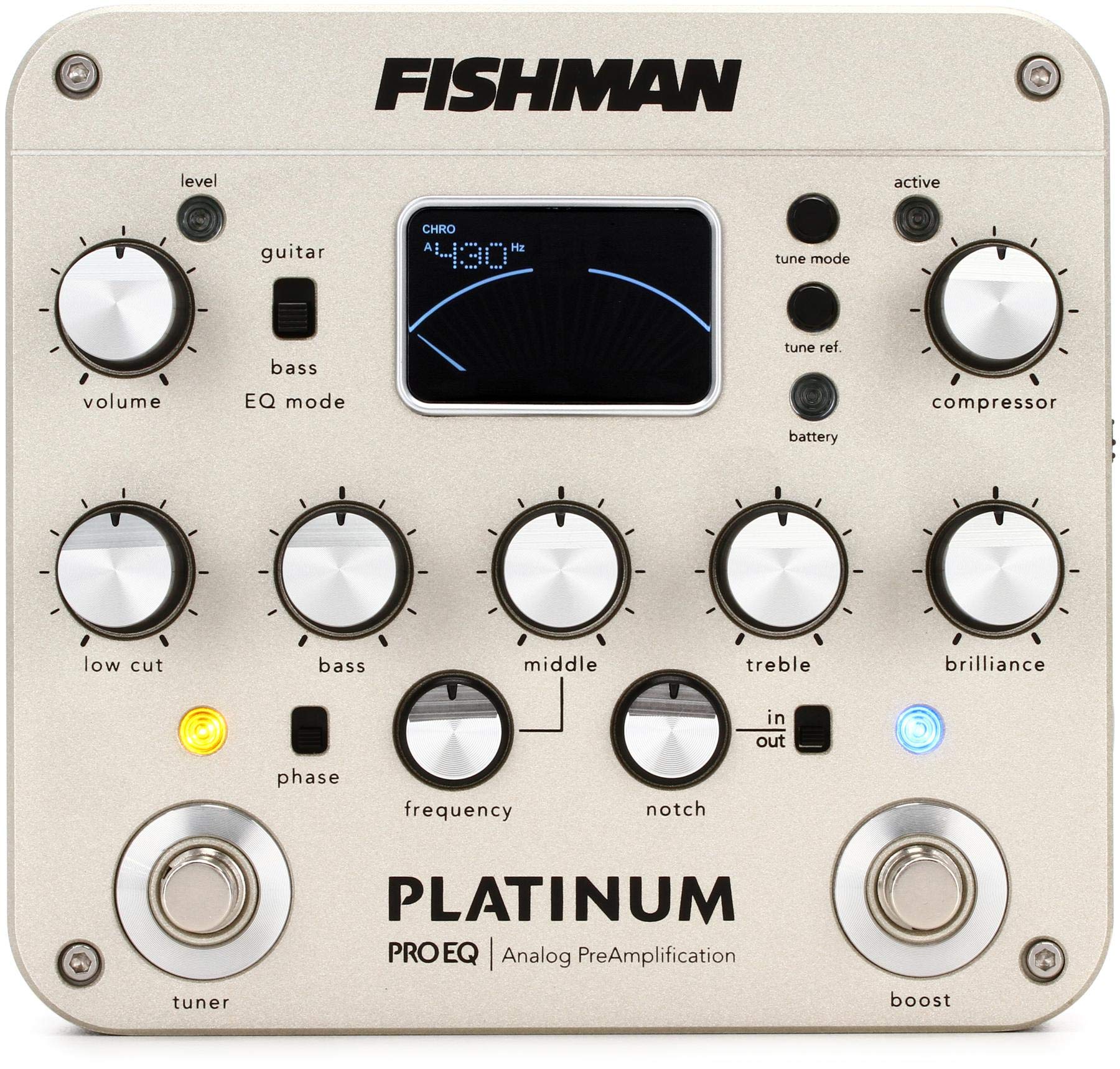 FISHMAN】小型・軽量で高音質を誇るエレアコ用プリアンプ「PLATINUM STAGE」｜製品ニュース【デジマート・マガジン】